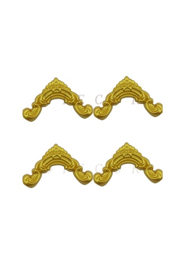 Diecor Dekoratif Polimer 2,5 Cm Duvar Çıtası Uyumlu Köşe Motifi Gold 16 X 16 Model:xa84