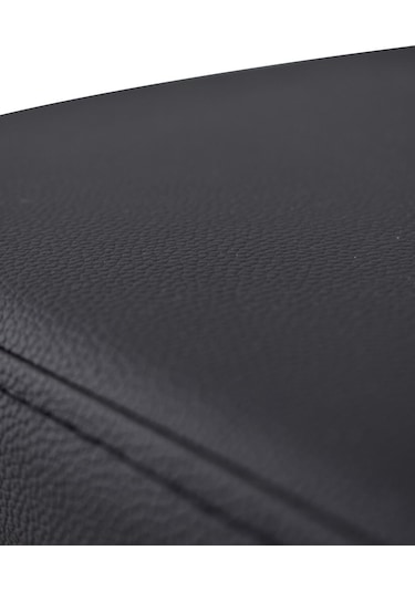 Vilinze Eames Ahşap Ayak Deri Mutfak Masası Bankı Siyah