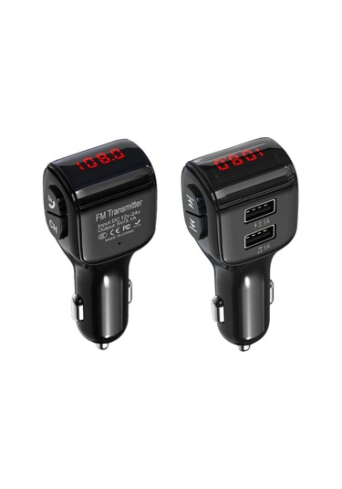 Cbtx Çift Usb Eller Serbest Araç Fm Verici Bluetooth 5.0 Kablosuz U Disk Mp3 Çalar