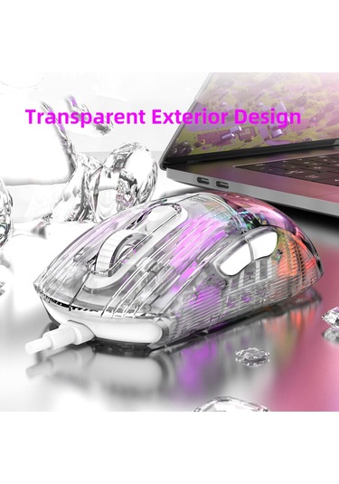 Springsun Hxsj X400 Profesyonel Oyun Faresi - 12800 Dpı, 7 Programlanabilir Tuş, Rgb Aydınlatma, Ergonomik Tasarım 001