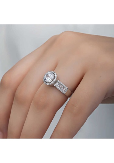 Casera's Gümüş Tek Taş Kadın Yüzük Csr2185335 Gümüş