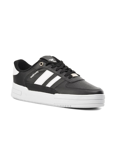 Walkway Sandy Siyah-Beyaz Tek Renk Sneaker Beyaz - Siyah
