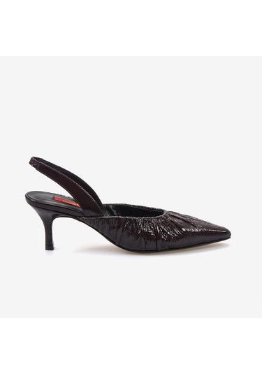 Rouge Kadın Terlik 330-11 Bordo Kır. Rugan