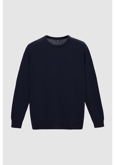 Ds Damat Regular Fit Lacivert Düz Kazak 1hc060196016m 101