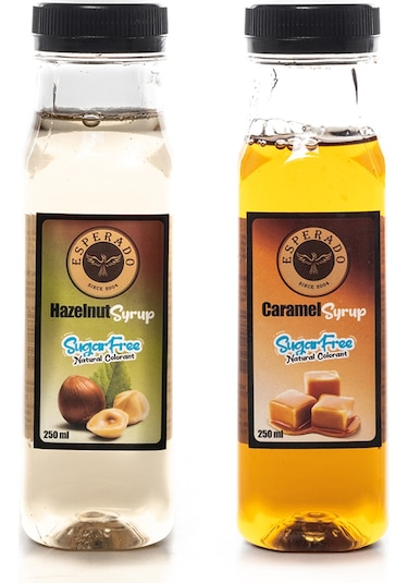 Esperado Şekersiz Fındık + Karamel Şurubu 2 x 250 ML