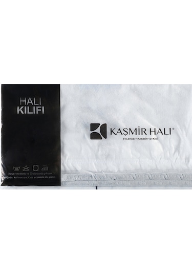 Kaşmir Halı Koruyucu Halı Kılıfı 100x200-100x300 Cm Siyah