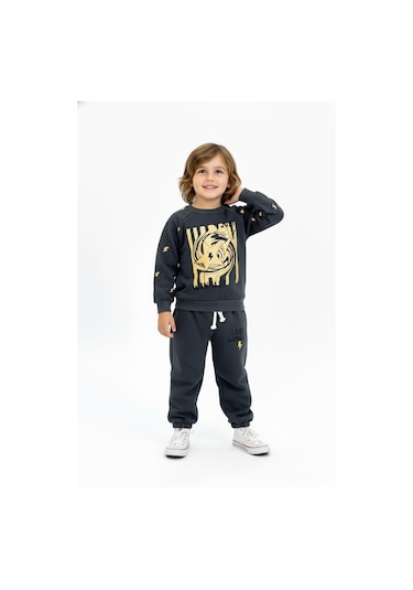 I Just Wanna Be Baskılı 2li Takım Bordo