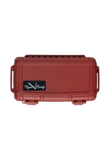 Cigar Caddy 5 Kırmızı Travel Humidor Puro Kutusu