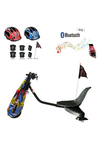Citymate Drift Car Elektrikli Kaykay Bluetooth Dirift Kar Hoverboard Scooter Koruma Ekipmanı Hediye
