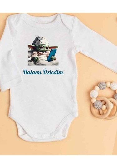 Lupi İsimli Zıbın Yazılı Bebek Zıbın Fil Dişi-antrasit Beyaz