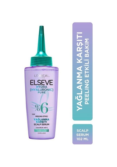 Elseve Hyaluron Pure Scalp Yağlanma Karşıtı Peeling Etkili Saç Serumu 100 ML