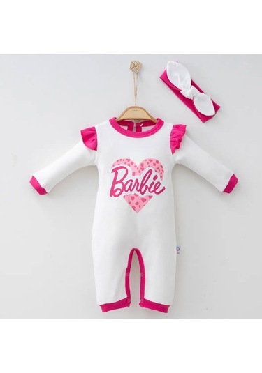 Aykor Tekstil Barbie Bebek Tulum Beyaz