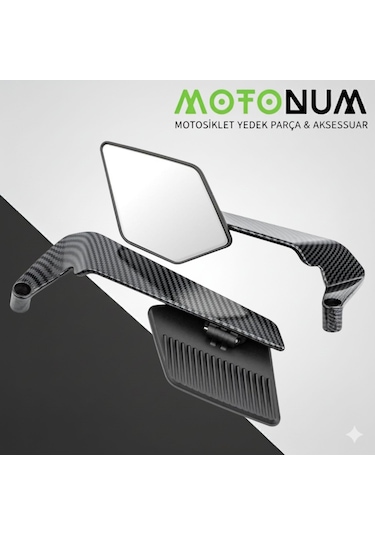 naipi634専用 Csn Moto Kano 50 Kanat Ayna-karbon Desenli Aerodinamik-a01308