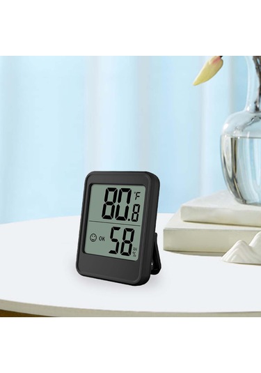 Suntek Dijital Higrometre Okunması Kolay Taşınabilir Çok Mc40-siyah