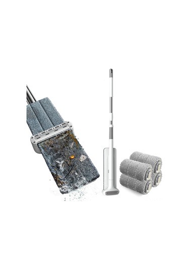 Yaozixa 360 Dönebilir Mikrofiber Yer Paspası - Islak & Kuru Temizlik İçin Yeniden Kullanılabilir Bezler