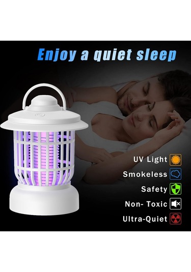 Xurunkeji Elektrikli Sivrisinek Tuzağı Açık Hava Taşınabilir Sivrisinek Kontrol Lambası Usb Şarjlı Sivrisinek Kovucu İç Ve Dış Mekan Kullanımı İçin