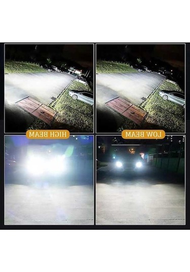 Flybuy H7 H11 H4 Led Far Lambaları Canbus, H1 Hb3 9005 H8 Hb4 9006 H9 H9 9012 Turbo 6000k H9 12 12