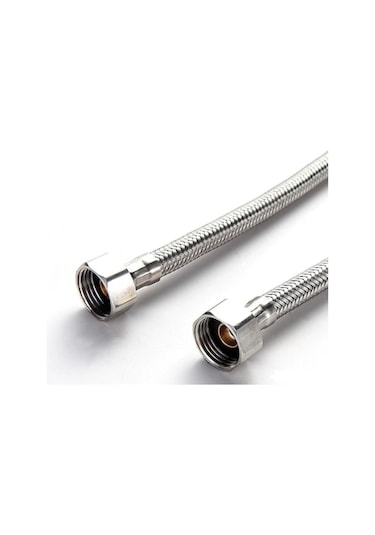 Gms 3-8 Dişi Çelik Klozet Bağlantı Flex Hortumu Spirali 50 Cm 2 Adet