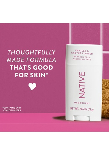 Native Vanilla & Cactus Flower Alüminyumsuz Stick Deodorant 75gr