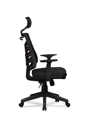 Ev Ve Ofis Çalışma Sandalyesi Bilgisayar Ve Yönetici Koltuğu Piramit Model Siyah