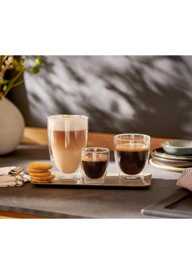 Tchibo Çift Cidarlı Cafe Crema Bardağı, 2'li Saydam