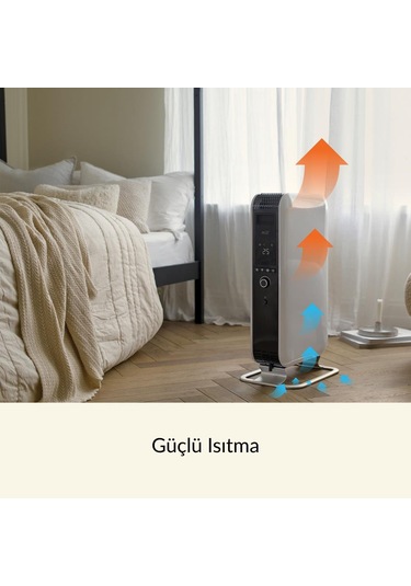 Mill Elektrikli Taşınabilir Yağlı Radyatör Isıtıcı Wifi Bağlantılı