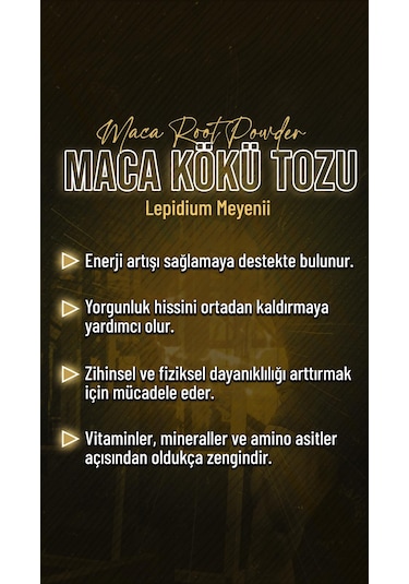 Lokman Efendi Peru Menşeli %100 Saf Maca Kökü Tozu 110 Gr.