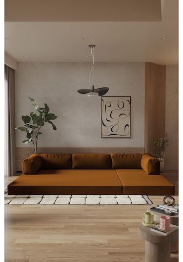 Modalife Legoom Köşe Açılır Yatak Olabilen, Aktivite Koltuğu-kiremit