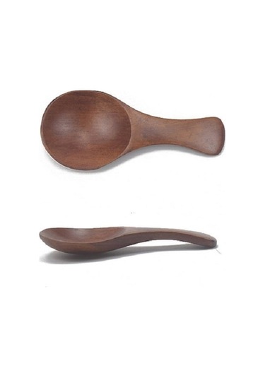 Dancemonkey 10 Adet Geniş Ağızlı Baharat Kaşığı, Kısa Saplı, Pratik Kullanım Ahşap