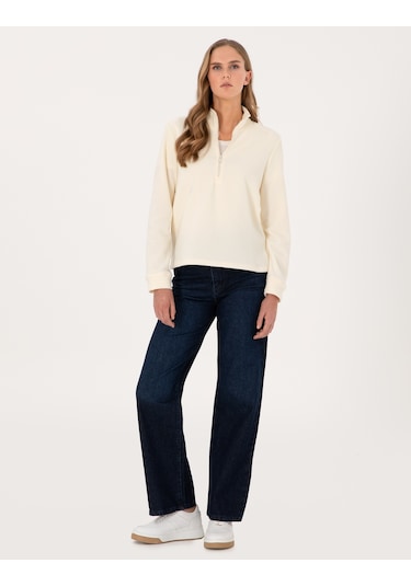 Pierre Cardin Kadın Ekru Sweatshirt 50316333-vr019 Ekru