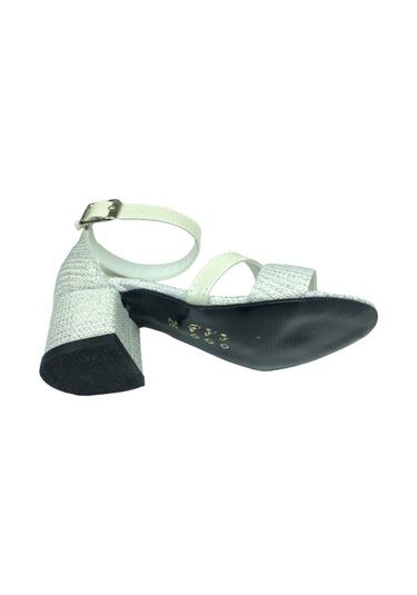 Ortopedikal 1506 (Plm) Kız Çocuk Abiye Simli Topuklu Ayakkabı (538184969) Platin