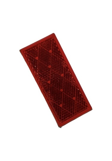 Kırmızı Yapıştırma Dikdörtgen Plastik Reflektör Made In Usa