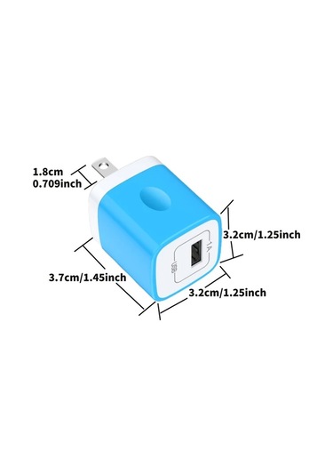 Willowhaven 5 Adet Siyah 5w Usb Duvar Şarj Cihazı Hızlı Şarj Çoklu Port Ev Ofis Siyah