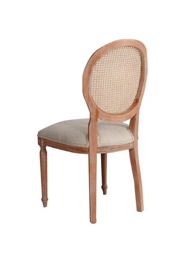 Madalyon Hazeranlı Ahşap Klasik Sandalye Natürel