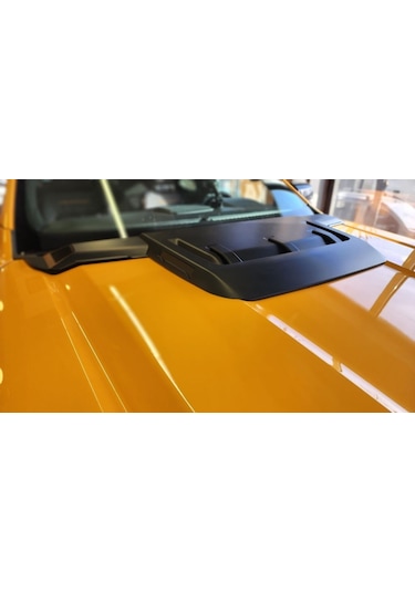 Ford Ranger T9 Kaput Üstü Kabartma Scoop 3 Parça Mat Siyah