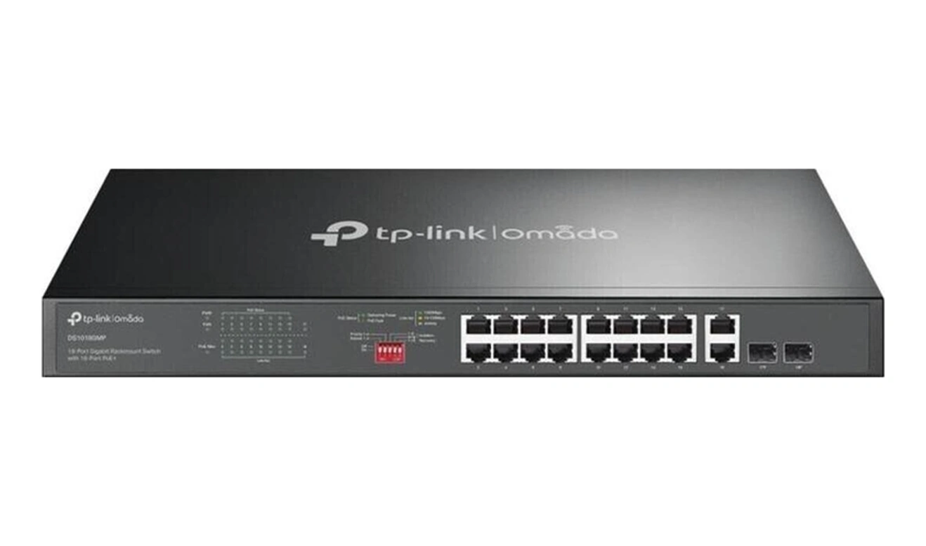 Ds1018gmp 16 Port 10-100-1000 Poe + Switch Hub 2 Port Sfp Çelik Kasa Rack Mount-114736