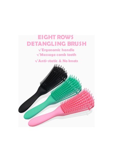 Lemestar Saç Dökülmesini Engelleyen, Kuru/ıslak Saçta Kullanılan, Scalp Masajı Veren Abs Materyalli Çok Renkli Dökülme Önleyici Fırça