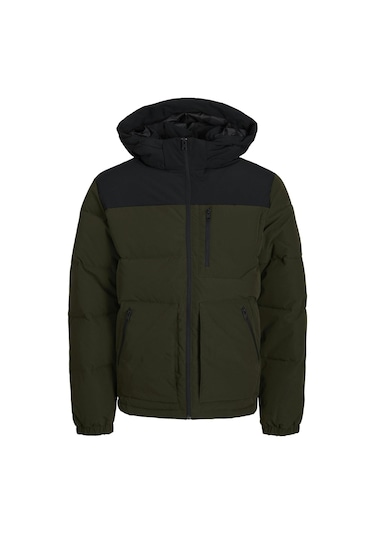 Jjeotto Puffer Jacket Sn Haki 12258416 001