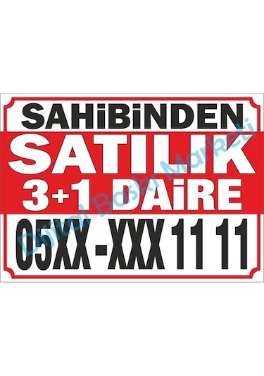 Sahibinden Satılık Emlak Branda Afiş Pankart (436277577)