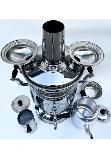 Sözenler MASS 6 L Demlikli Kömürlü Semaver