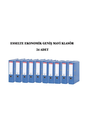 Esselte Ekonomik Mavi Geniş Klasör 24 Adet