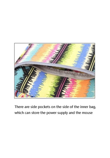 Taşınabilir Tuval Dizüstü Bilgisayar Çantası Çok Renkli