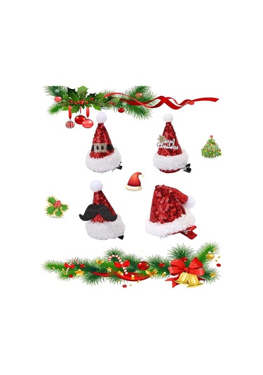 Neşeli Noel Fiyonkları, Şenlikli Günler İçin Mükemmel Narin Saç Aksesuarları, Şenlikli Bir Atmosfer Katın Çok  Renkli