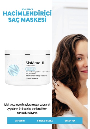 Sisteme 11 Hacimlendirici Maske 350 Ml