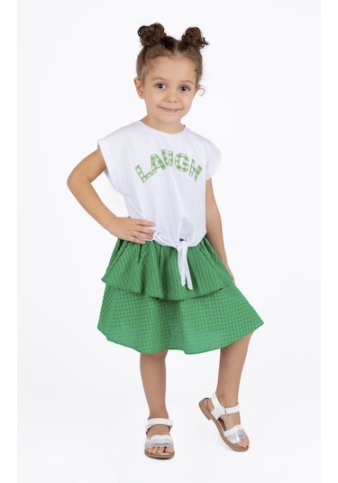 Bestkids Kız Çocuk Volanlı Etek 001