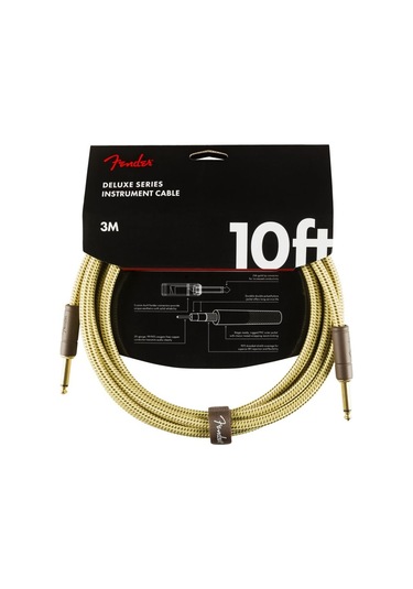 Fender Deluxe Düz Uç 3 Metre Tweed Enstrüman Kablo