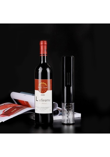 Soulader Elektrikli Şarap Şişesi Açacağı Otomatik Tirbuşon Makinesi Paslanmaz Çelik Siyah