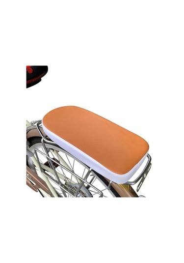 Suntek Bisiklet Arka Koltuk Minderi Hafif 30x15x3.5cm Basit Kahverengi