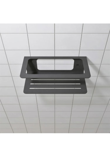 Hvngroup Metal Banyo Şampuanlık Askısı, Duş Rafı Siyah