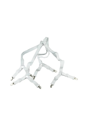 Beyaz Ayarlanabilir Yatak Çarşaf Askıları Çapraz Raptiye Yatak Örtüsü Klipsleri Askılar Tutucular Ev Tekstili Organize Aletler